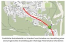 Foto: Infrastrukturmangel aufgrund fehlender ÖPNV-Erschließung der Siedlung Friedrichsthal im Unterdorf von Kostebrau 